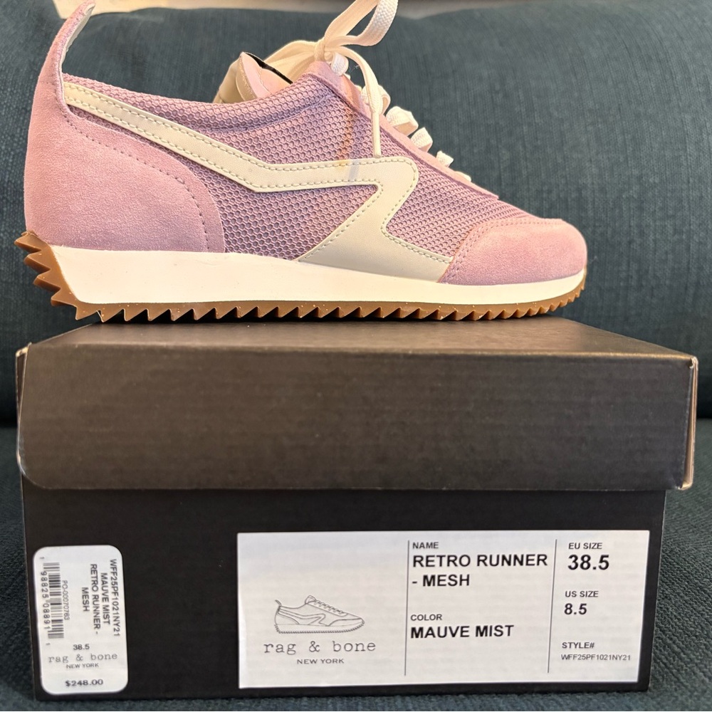 Rag & Bone Retro Runner Sneakers - Mauve Mist